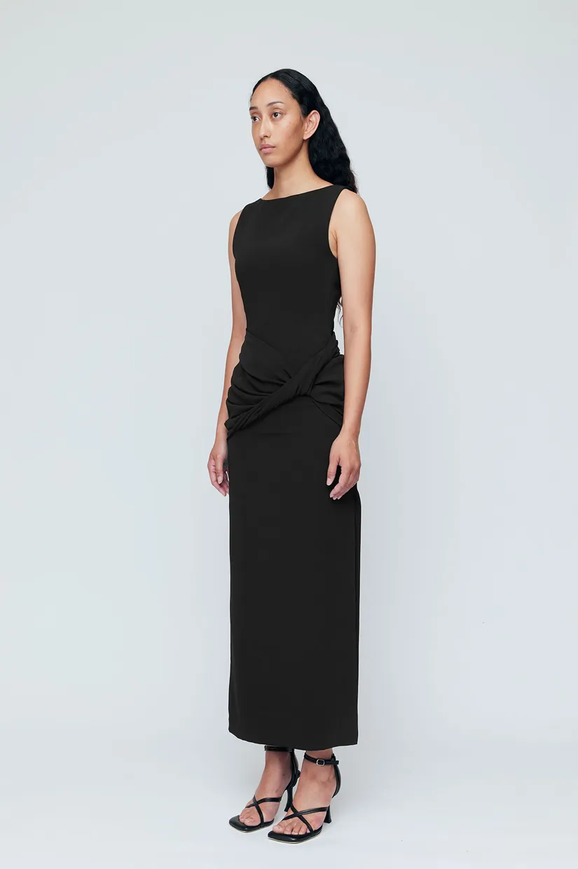 Wynn Hamlyn Margot Maxi Dress - Black