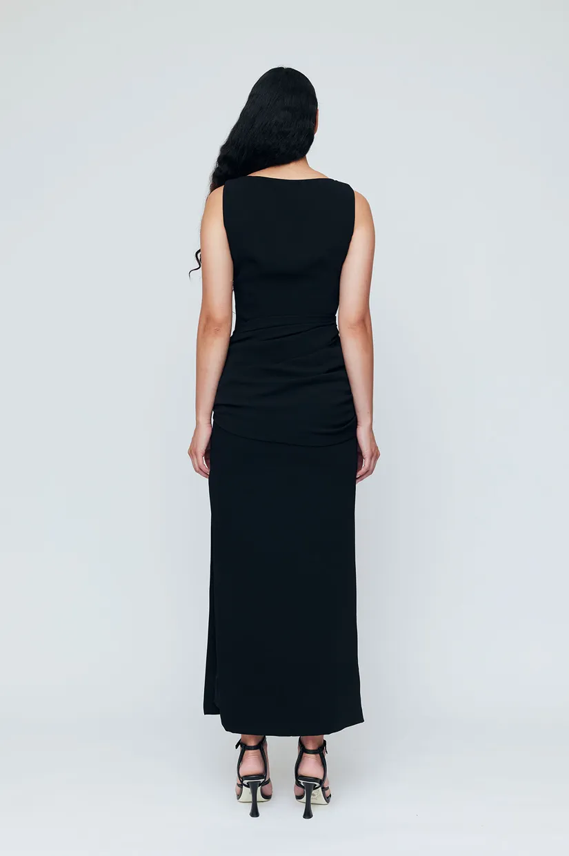 Wynn Hamlyn Margot Maxi Dress - Black