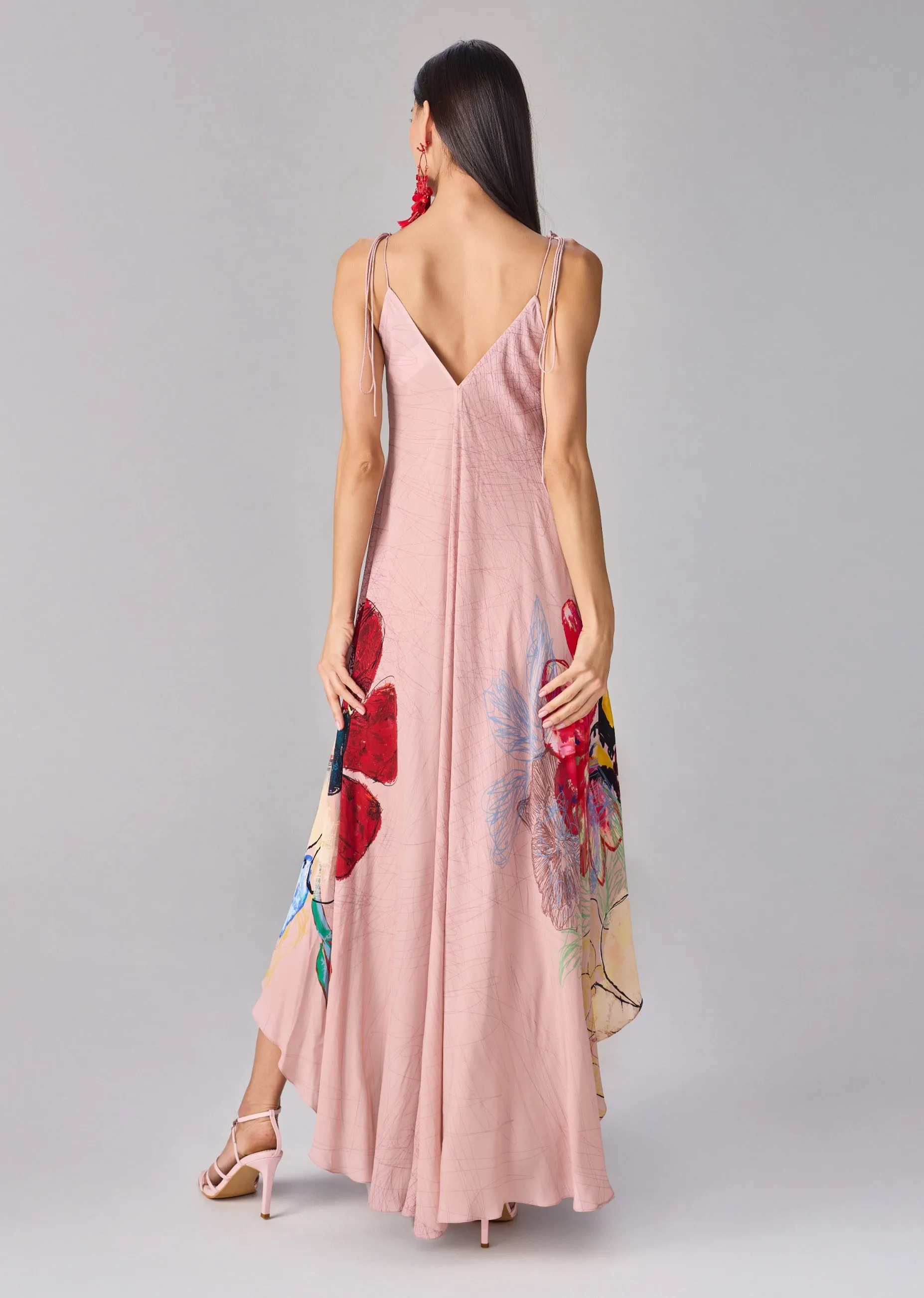Yazmine light pink dress