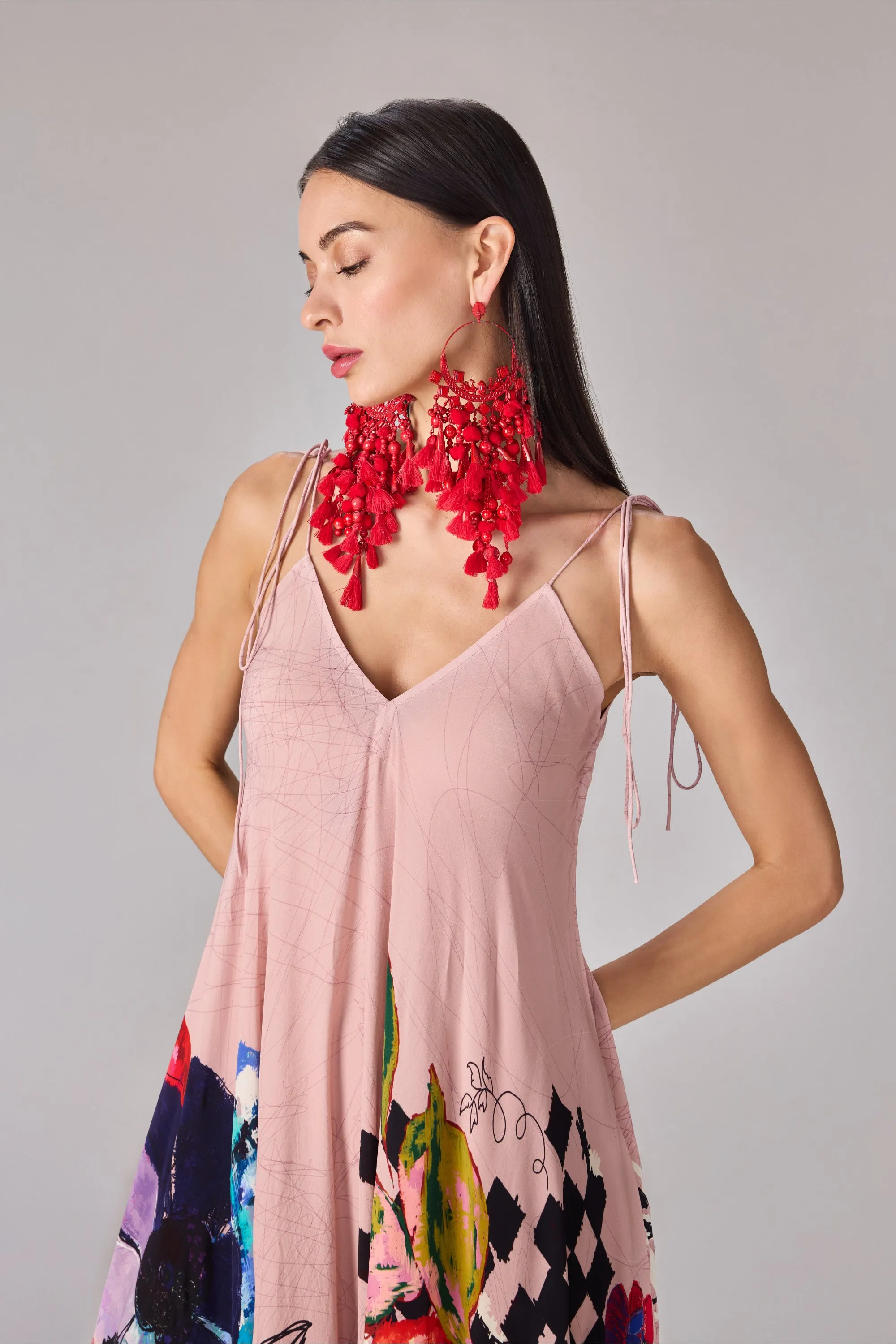 Yazmine light pink dress