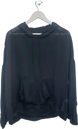 ZARA Black Sheer Hoodie UK XS/S