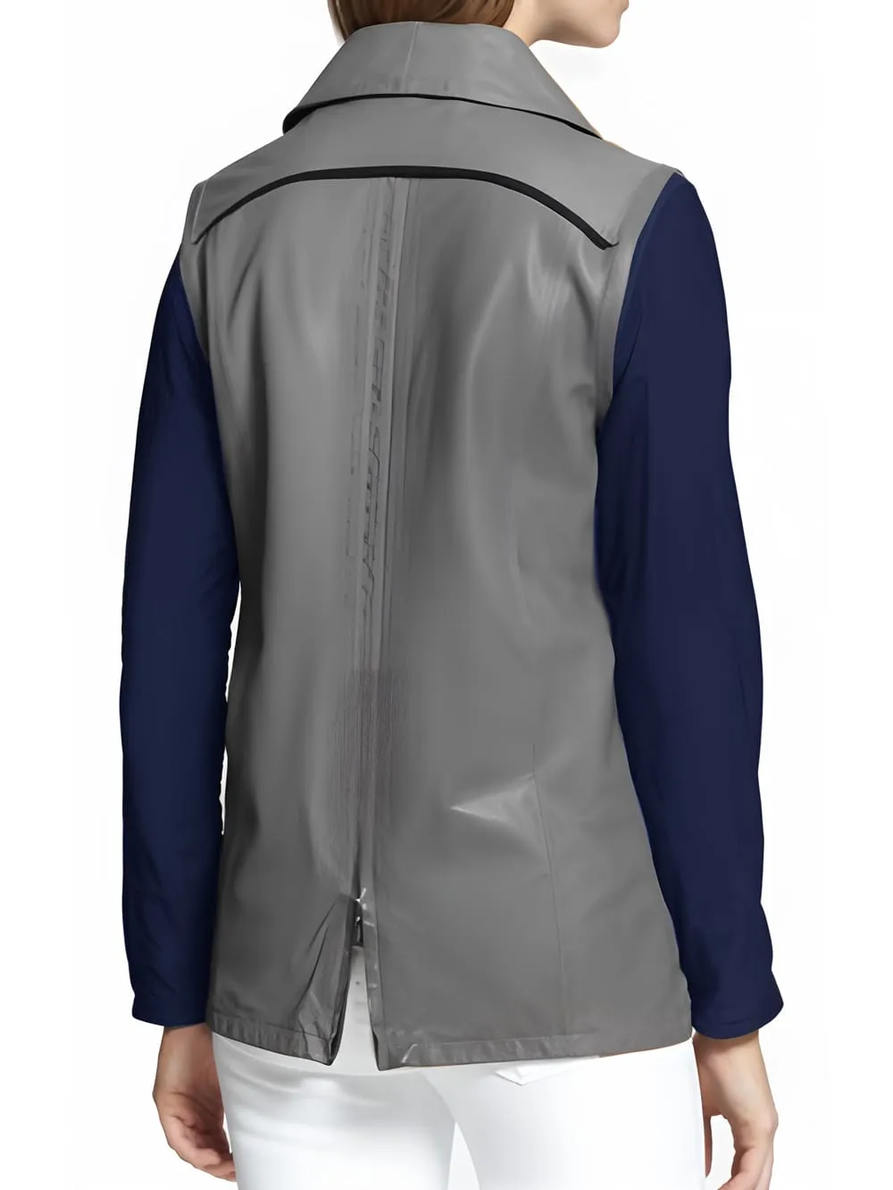 Zip Front Lambskin Leather Vest