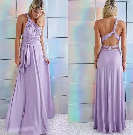 ZKY Summer Sexy Women Maxi Dress Red Beach Long Dress Multiway Bridesmaids Convertible Wrap Dresses Robe Longue Femme